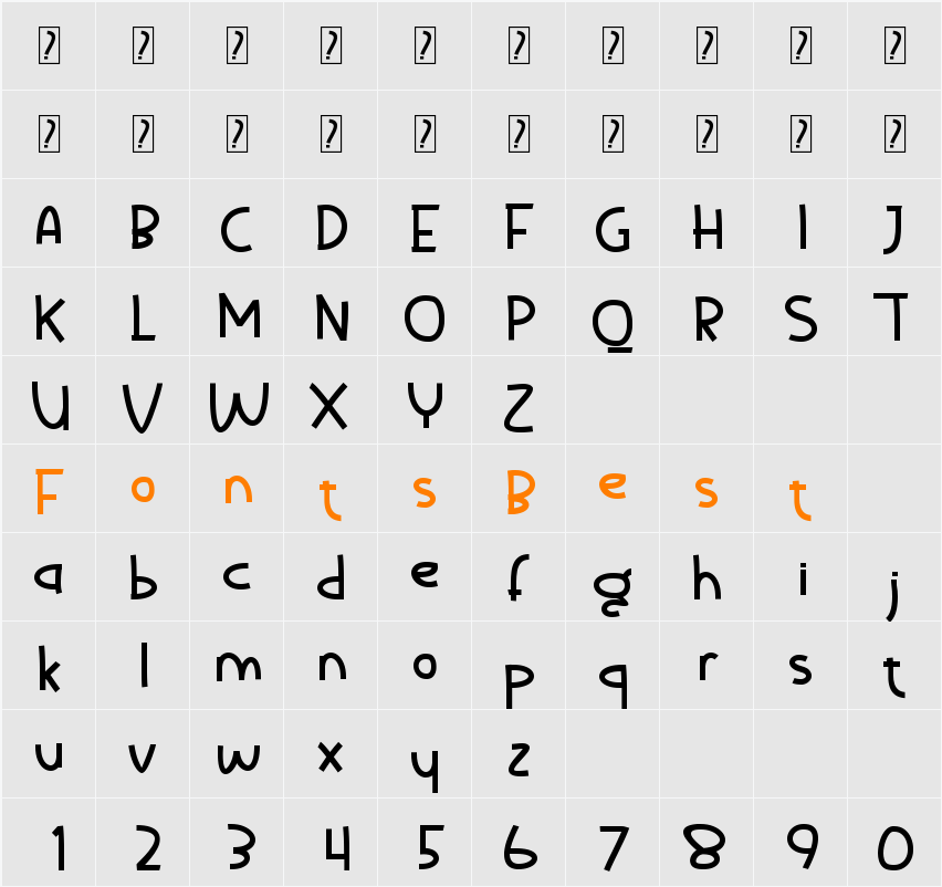 Good Playmate DEMO Character Map