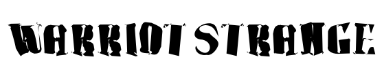 warriot strange Font Image