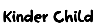 Kinder Child Font Image