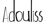 Adouliss Font Image