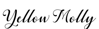 Yellow Molly Font Image