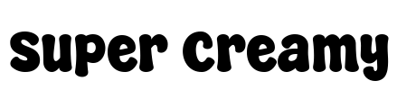 Super Creamy Font Image