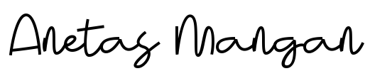 Anetas Mangan Font Image