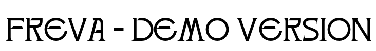 Freva - Demo Version Font Image