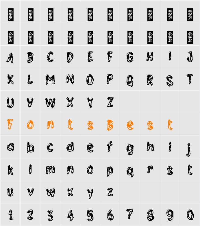 f Fleurant Character Map