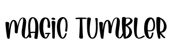 Magic Tumbler Font Image