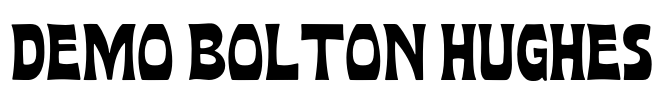 Demo Bolton Hughes Font Image