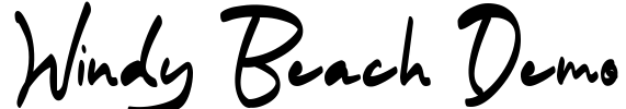 Windy Beach Demo Font Image