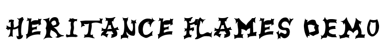 Heritance Flames DEMO Font Image