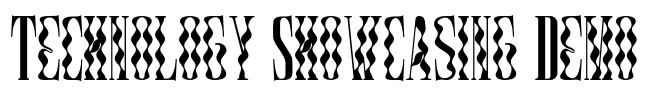 Technology Showcasing Demo Font Image