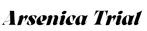 Arsenica Trial Font Image