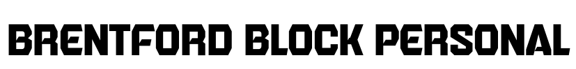 Brentford Block Personal Font Image