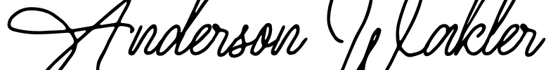 Anderson Wakler Font Image