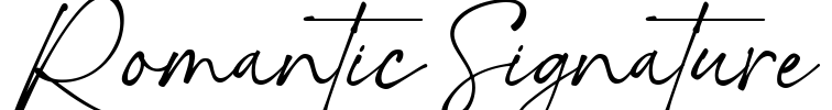 Romantic Signature Font Image