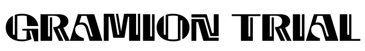 Gramion Trial Font Image