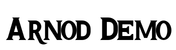 Arnod Demo Font Image
