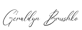 Geraldyn Brushko Font Image