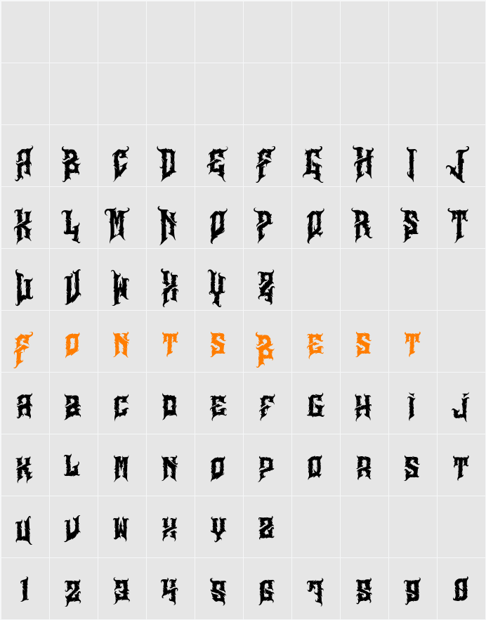 Aligator Character Map