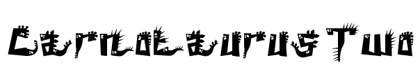 Carnotaurus Two Font Image