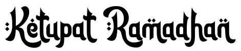 Ketupat Ramadhan Font Image
