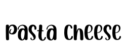Pasta Cheese Font Image