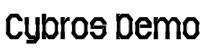Cybros Demo Font Image