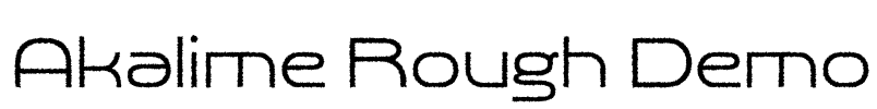 Akalime Rough Demo Font Image