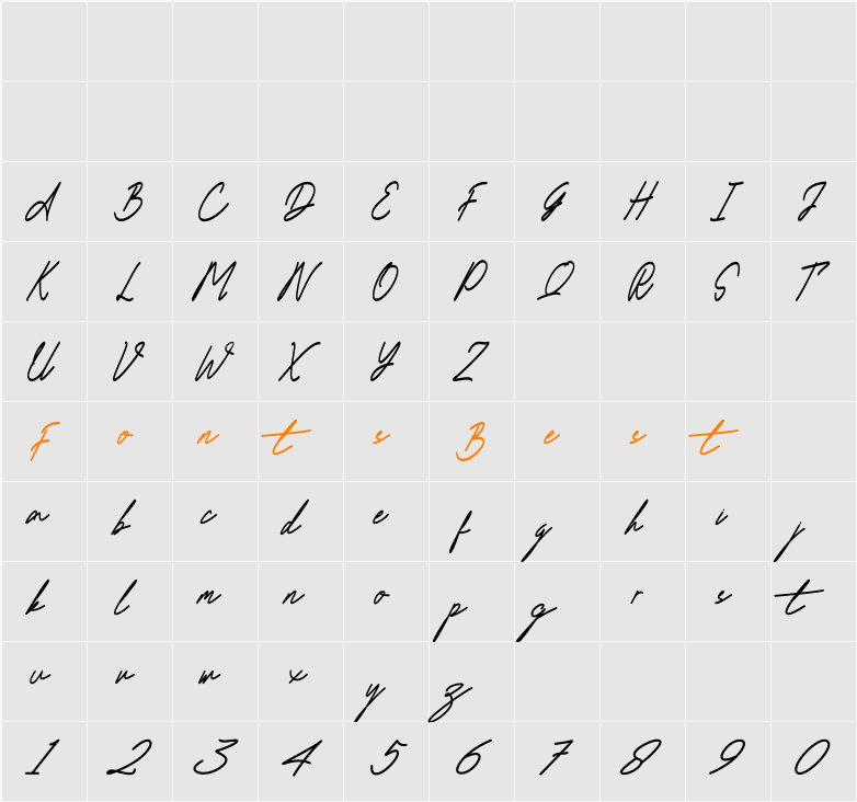Delimis Character Map