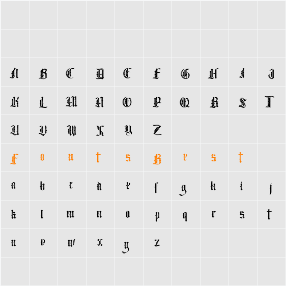Delusoid Character Map