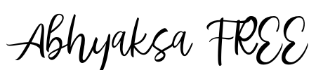 Abhyaksa FREE Font Image