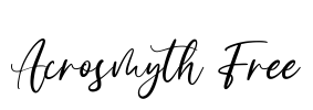 Acrosmyth Free Font Image