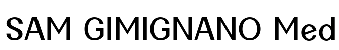 SAM GIMIGNANO Med Font Image