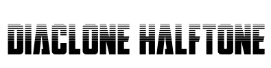 DiaClone Halftone Font Image