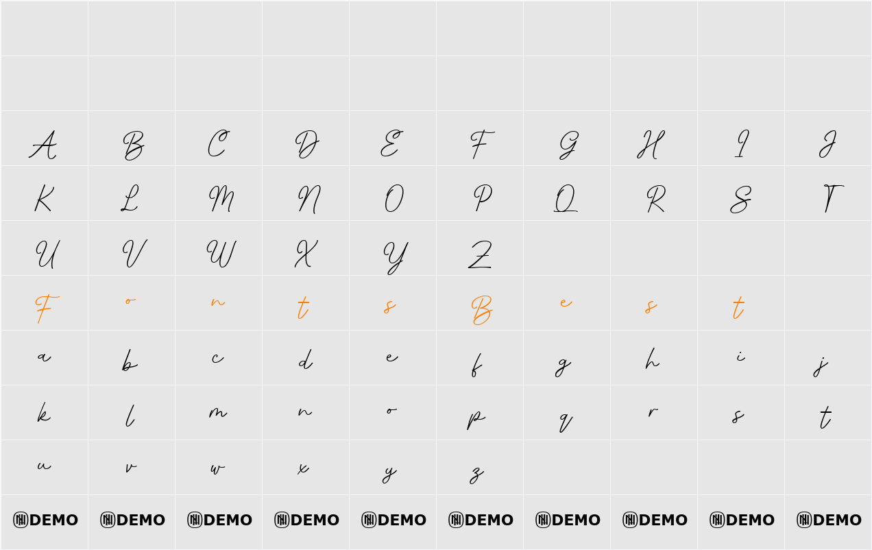 Infirmly Indicator Character Map