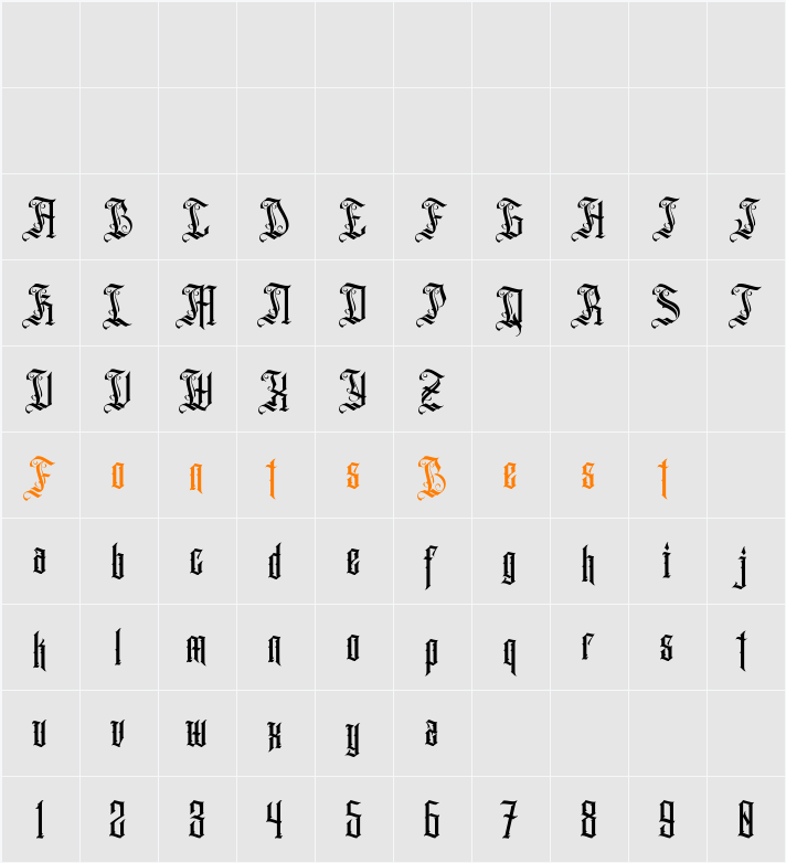 Aihet Script Personal Use Only Character Map
