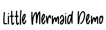 Little Mermaid Demo Font Image