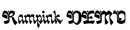 Rampink DEMO Font Image