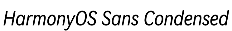 HarmonyOS Sans Condensed Font Image