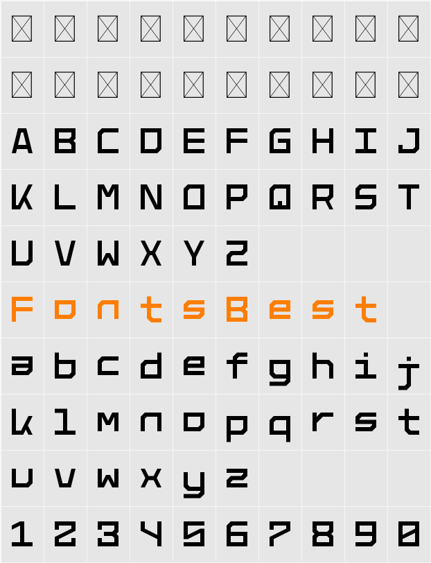 Armada Character Map