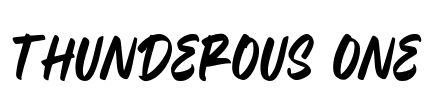 Thunderous One Font Image