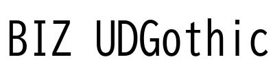 BIZ UDGothic