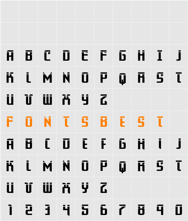 Warriatron Laser Straight Character Map