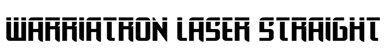 Warriatron Laser Straight Font Image
