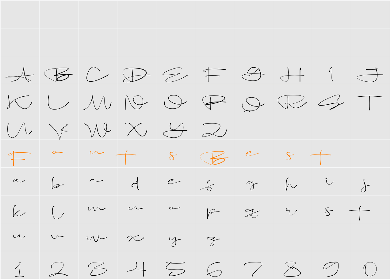 Jadamath Character Map