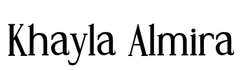 Khayla Almira Font Image