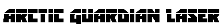 Arctic Guardian Laser Font Image