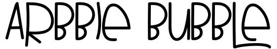 ARBBIE BUBBLE Font Image