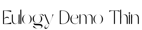 Eulogy Demo Thin Font Image