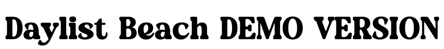 Daylist Beach DEMO VERSION Font Image