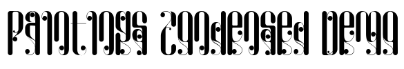 Paintings Condensed Demo Font Image